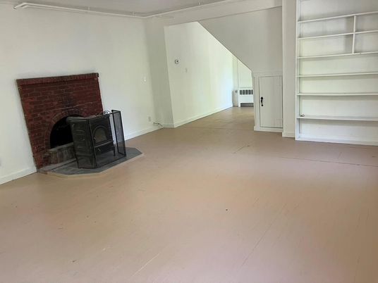 Empty room, Fireplace, Interior