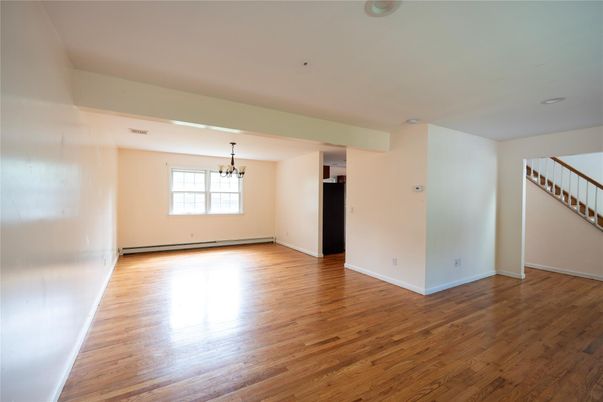 Chandelier, Empty room, Interior, Wood Texture Flooring