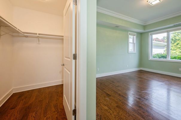 Empty room, Interior, Walk-in Closets, Wood Texture Flooring