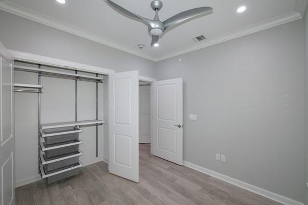 Interior, Recessed Lighting, Walk-in Closets, Wood Texture Flooring