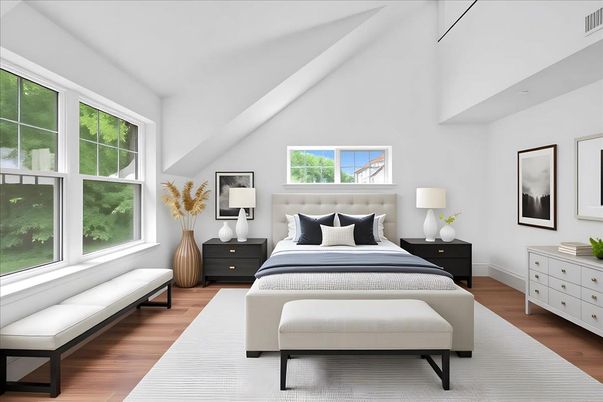 Bedroom, Interior, Wood Texture Flooring