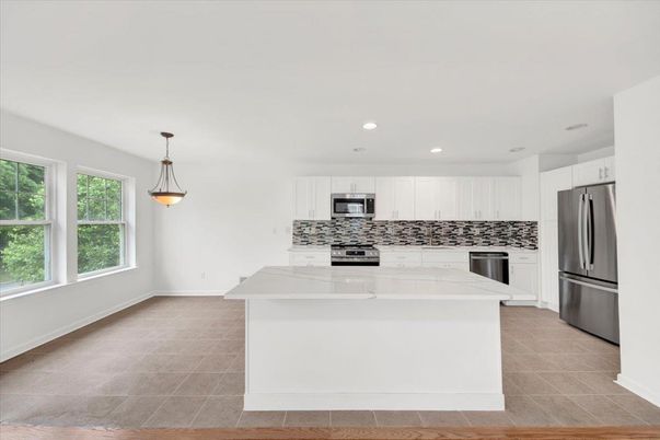 Interior, Kitchen, Pendant Lights, Recessed Lighting, Stainless Steel Appliances