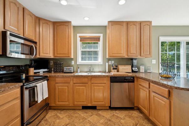 Interior, Kitchen, Recessed Lighting, Stainless Steel Appliances