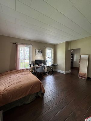 Bedroom, Interior, Wood Texture Flooring