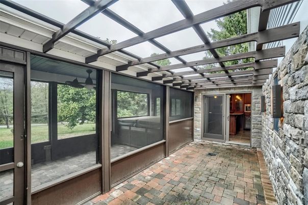 Glass Ceilings, Interior, Stone Walls, Sun Room