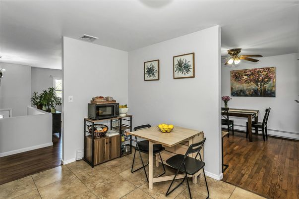 Dining room, Interior, Wood Texture Flooring