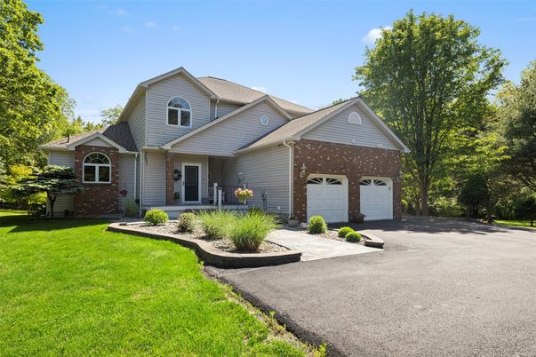 Attached, Exterior, Facade, Brick Facade, Farmhouse