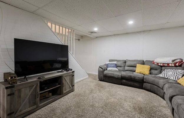 Interior, Living room, Recessed Lighting