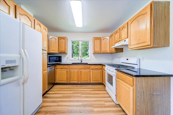 Interior, Kitchen, Wood Texture Flooring