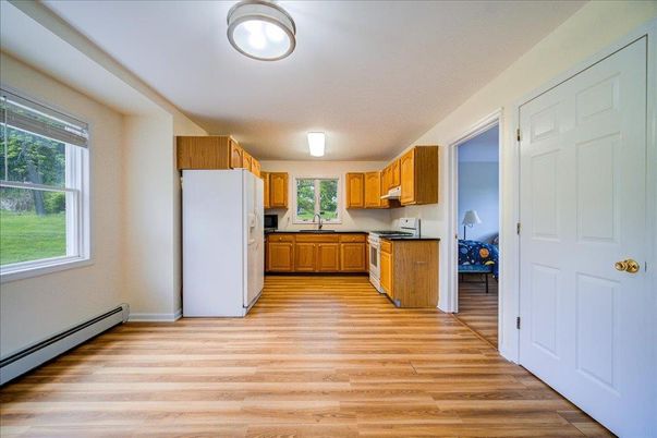 Interior, Kitchen, Wood Texture Flooring
