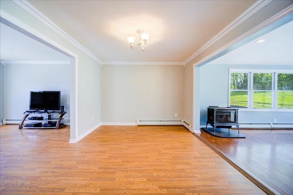 Empty room, Fireplace, Interior, Wood Texture Flooring