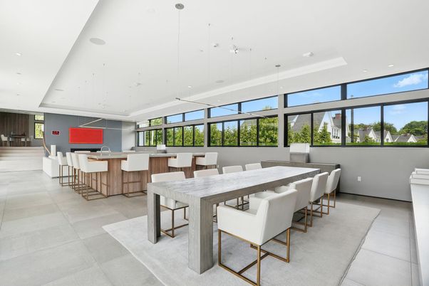 Dining room, Interior, Pendant Lights, Recessed Lighting