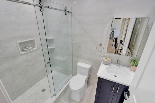 Bathroom, Glass Shower, Interior