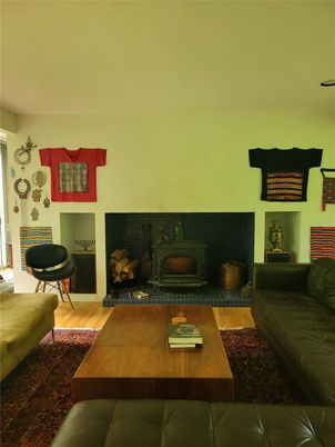 Fireplace, Interior, Living room, Wood Texture Flooring