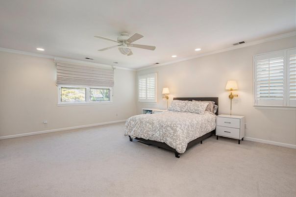 Bedroom, Interior, Recessed Lighting