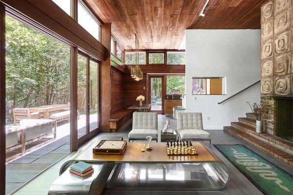 Interior, Living room, Wooden Ceilings, Wooden Walls