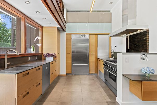 Interior, Kitchen, Recessed Lighting, Stainless Steel Appliances