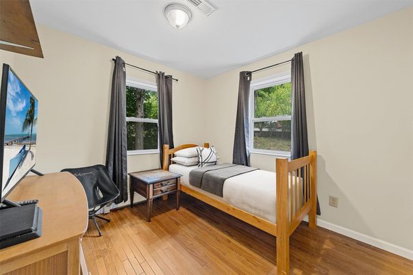 Bedroom, Home Office, Interior, Wood Texture Flooring