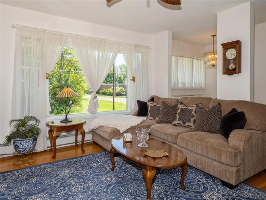 Interior, Living room, Pendant Lights, Wood Texture Flooring