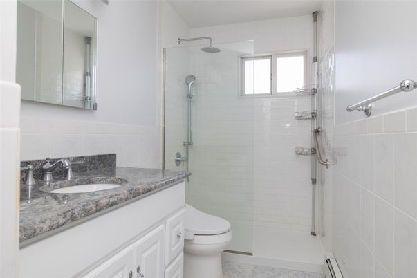 Bathroom, Glass Shower, Interior, Marble