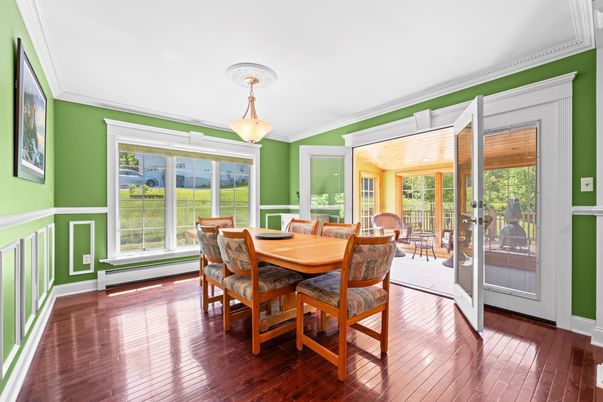 Dining room, Interior, Wood Texture Flooring