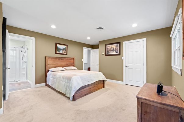 Bathroom, Bedroom, Glass Shower, Interior, Recessed Lighting
