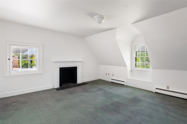 Empty room, Fireplace, Interior
