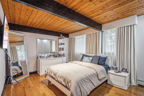 Bedroom, Interior, Wooden Beams, Wooden Ceilings, Wood Texture Flooring