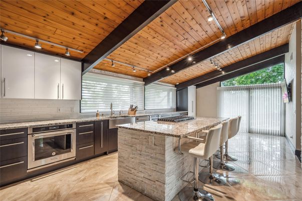 Interior, Kitchen, Stainless Steel Appliances, Wooden Beams, Wooden Ceilings