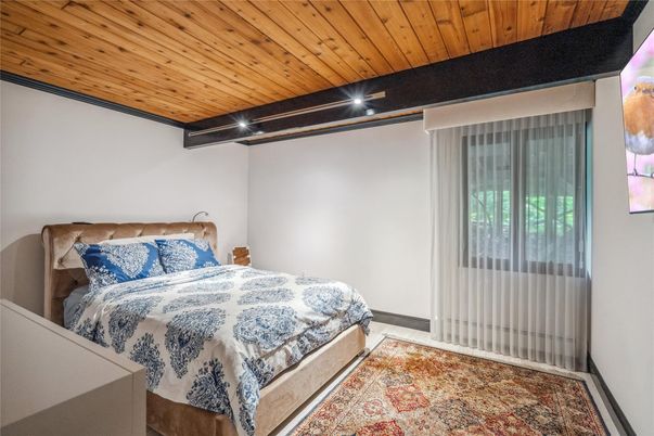Bedroom, Interior, Wooden Ceilings