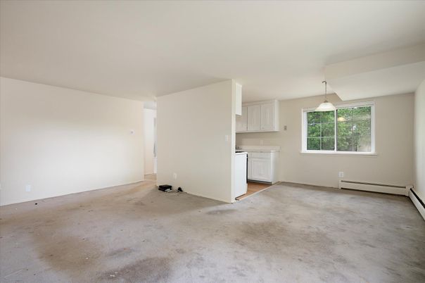 Empty room, Interior, Pendant Lights, Washer