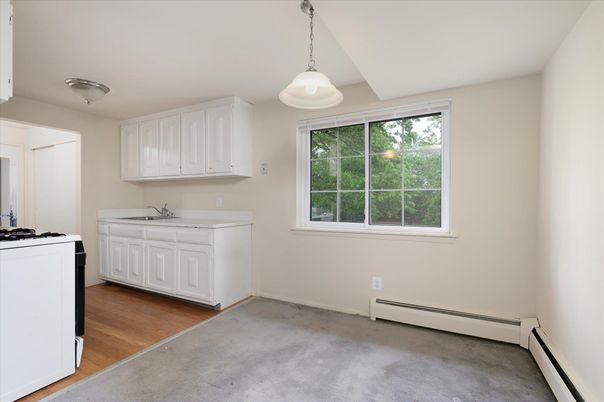 Interior, Kitchen, Pendant Lights, Wood Texture Flooring