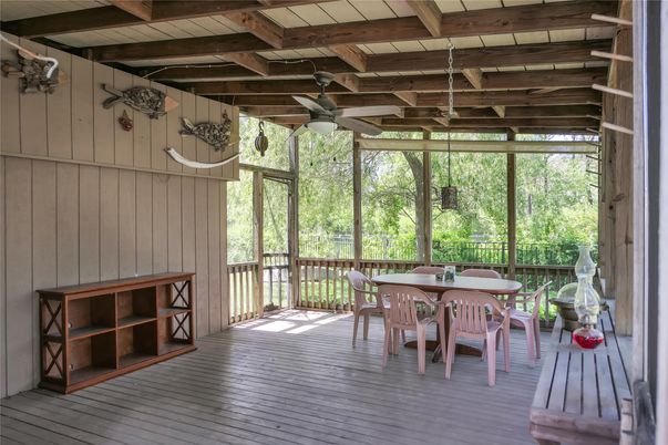 Dining room, Interior, Sun Room, Wooden Beams, Wood Texture Flooring