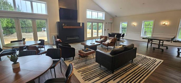 Dining room, Fireplace, Interior, Living room, Wood Texture Flooring