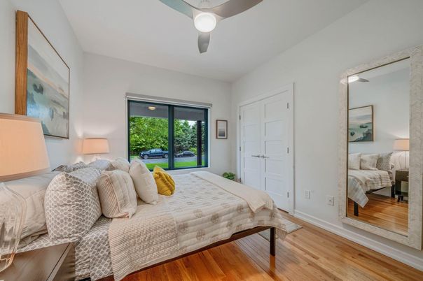 Bedroom, Interior, Wood Texture Flooring