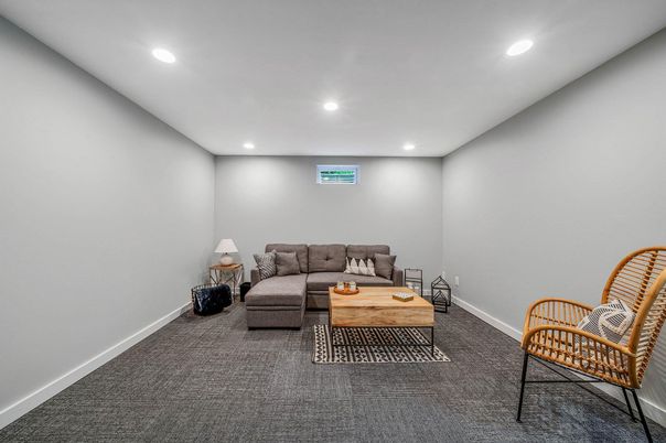 Interior, Living room, Recessed Lighting
