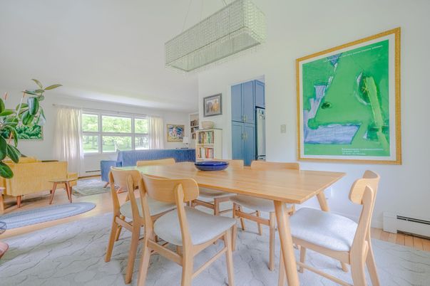Dining room, Interior, Wood Texture Flooring