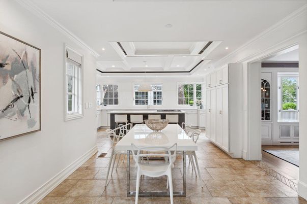 Dining room, Interior, Recessed Lighting