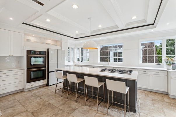 Interior, Kitchen, Pendant Lights, Recessed Lighting, Stainless Steel Appliances