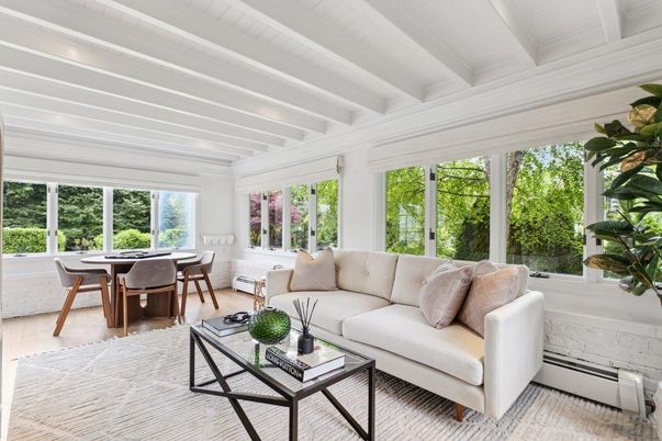 Dining room, Interior, Living room, Sun Room, Wood Texture Flooring
