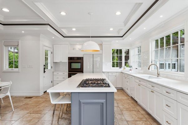 Interior, Kitchen, Pendant Lights, Recessed Lighting, Stainless Steel Appliances