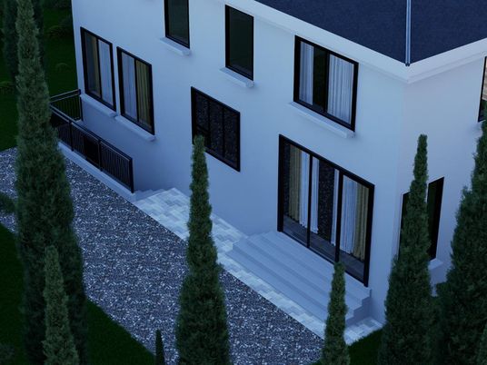Exterior, Facade, Modern