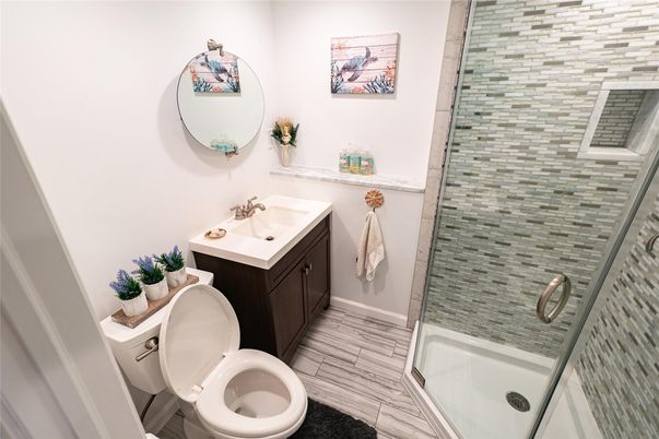 Bathroom, Glass Shower, Interior