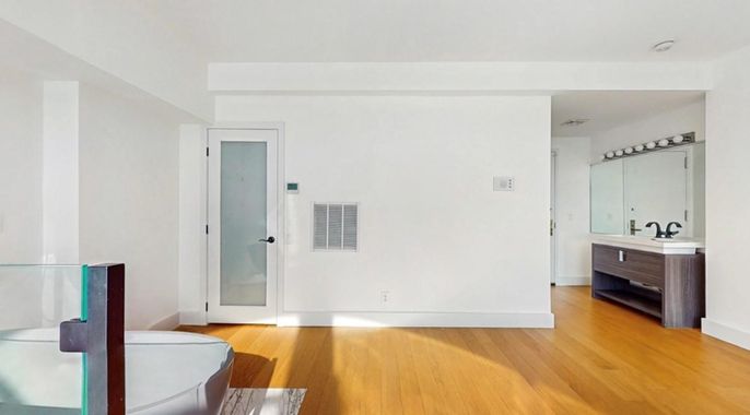 Bathroom, Interior, Wood Texture Flooring