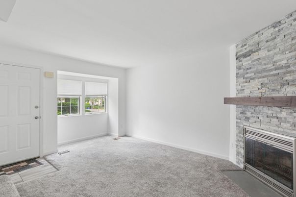 Empty room, Fireplace, Interior, Stone Walls