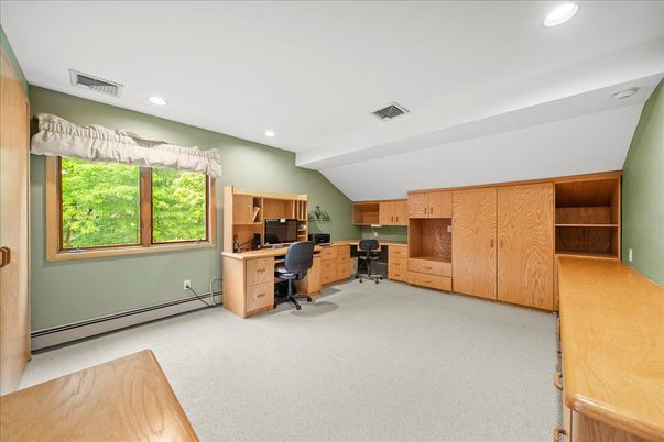 Home Office, Interior, Recessed Lighting