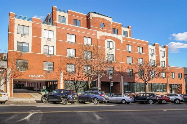 Exterior, Facade, Brick Facade, Condo Building