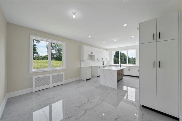 Interior, Kitchen, Marble, Recessed Lighting