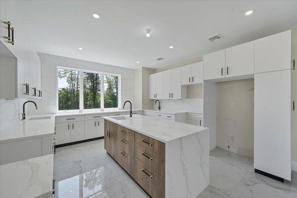 Interior, Kitchen, Marble, Recessed Lighting