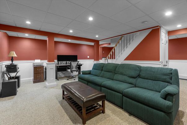 Home Office, Interior, Recessed Lighting